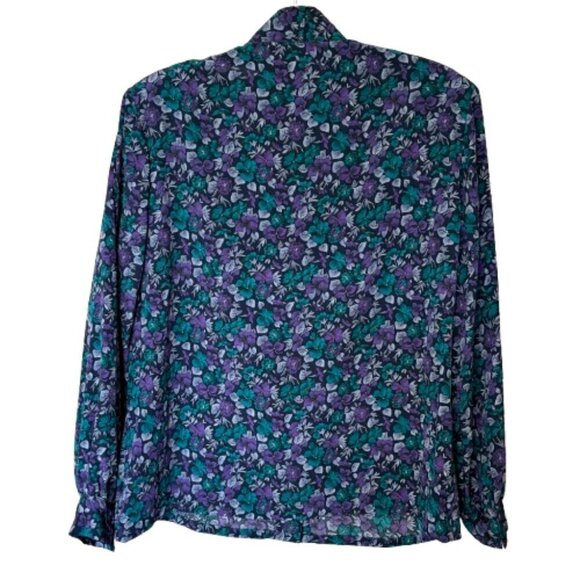 Pendleton  Button Blouse & Scarf Country Sophisticates Portland Oregon VINTAGE - Picture 3 of 6